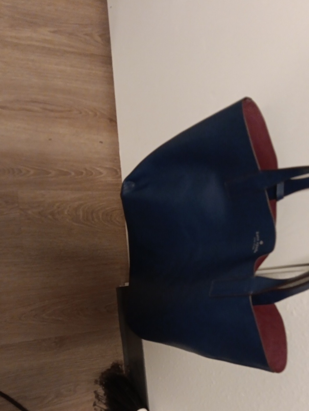 Kate Spade Dark Blue With Reservable to Pink. Dark Blue Wristlett